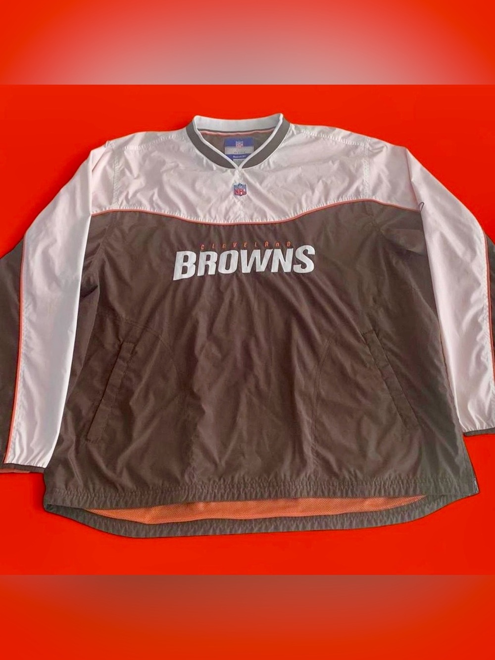 NFL Cleveland Browns Brown and Pink Lightweight Pullover Jacket